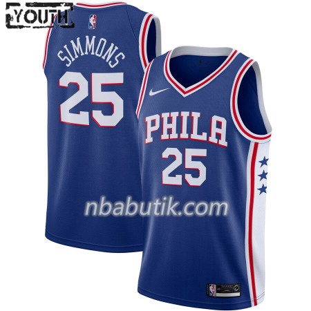 NBA Børn Trøje Philadelphia 76ers Ben Simmons 25 Nike 2019-20 Icon Edition Swingman